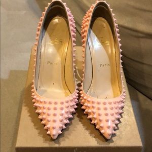 Christian Louboutin Pigalle Spikes 100 Pink sz 38